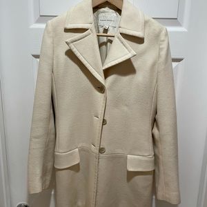 Cream Medium wool coat